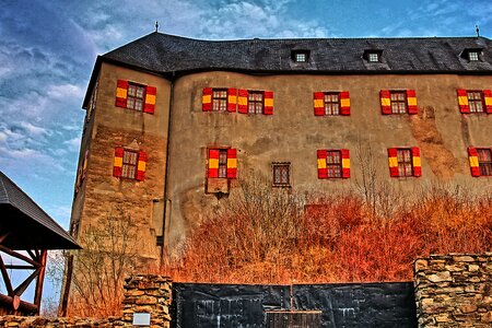 Attract house knight's castle hdr image