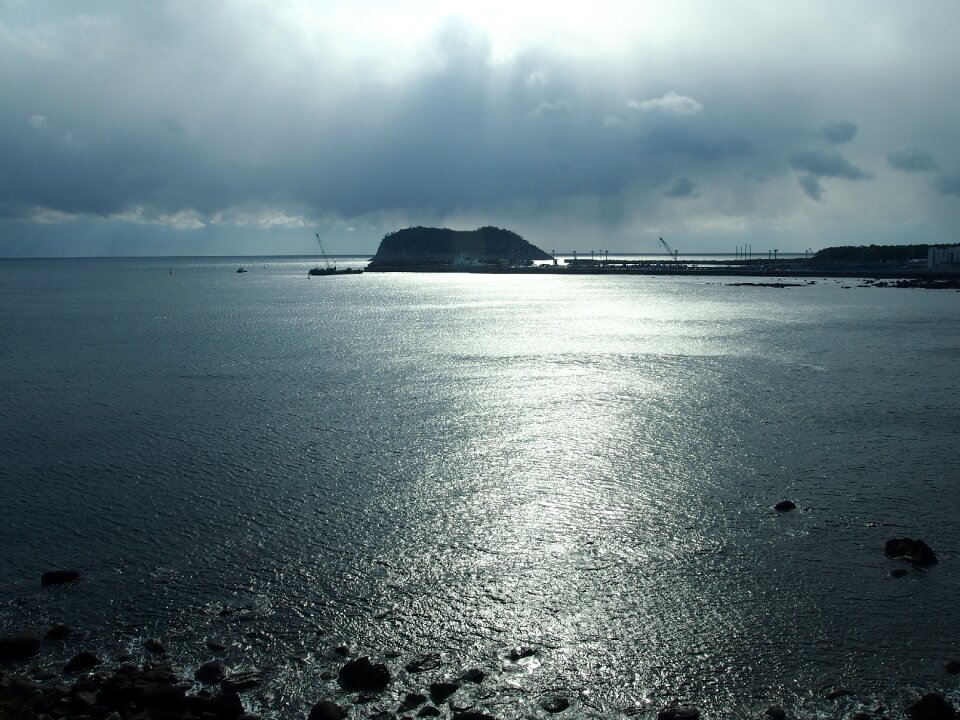 Landscape scenery blue