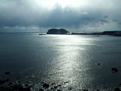 Landscape scenery blue