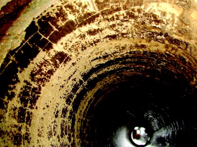 Water pipes internal sludge photo