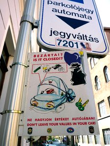 Hungary pécs information boards
