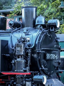 Historically steam railway nostalgic photo