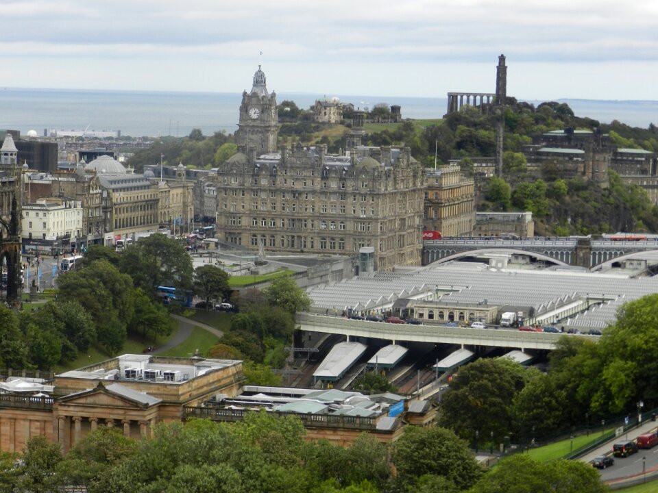 Landscape castle edinburgh