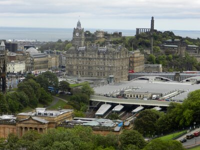 Landscape castle edinburgh