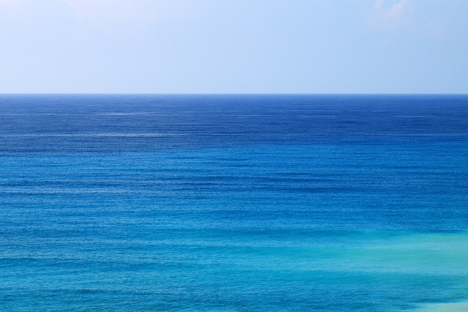Beautiful blue horizon