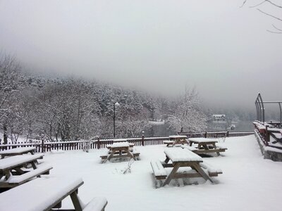 Snow winter bank