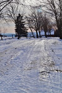 Ice road icy photo