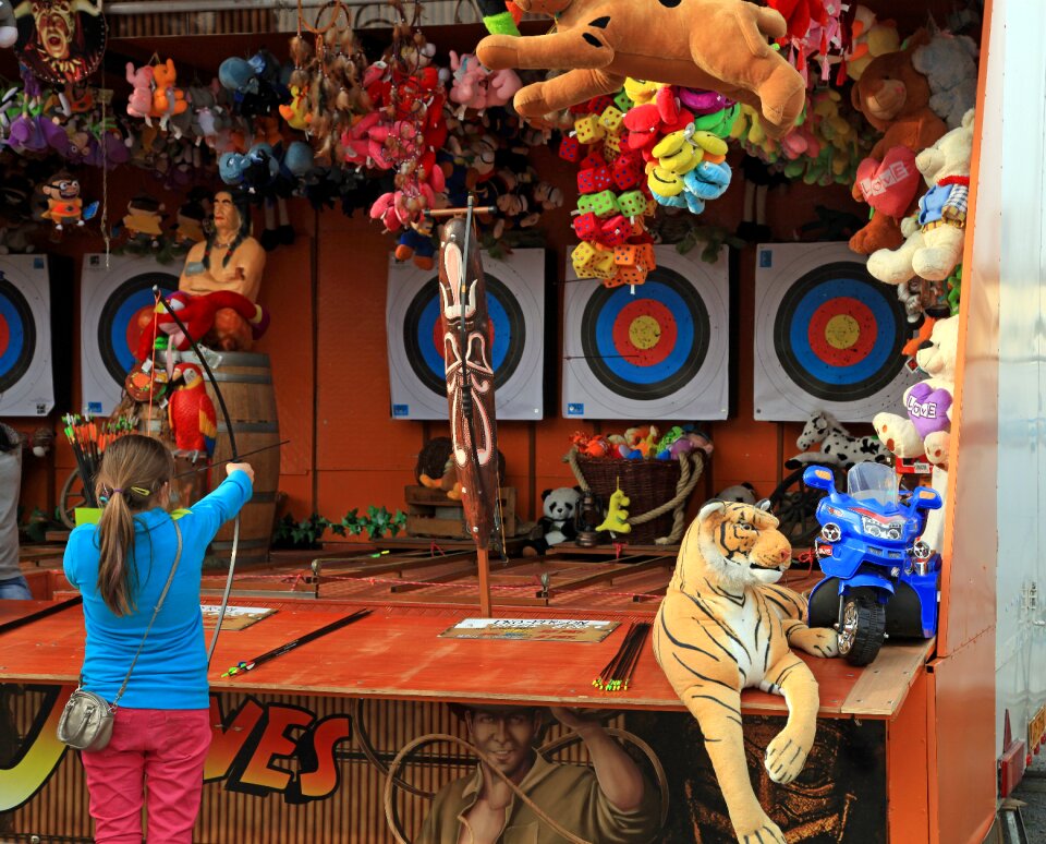 Folk festival fairground stall