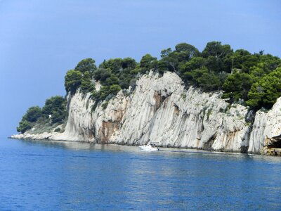 Cliff sea adriatic photo