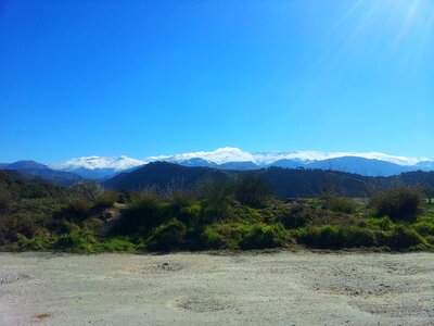 Mountains andalusia horizon photo