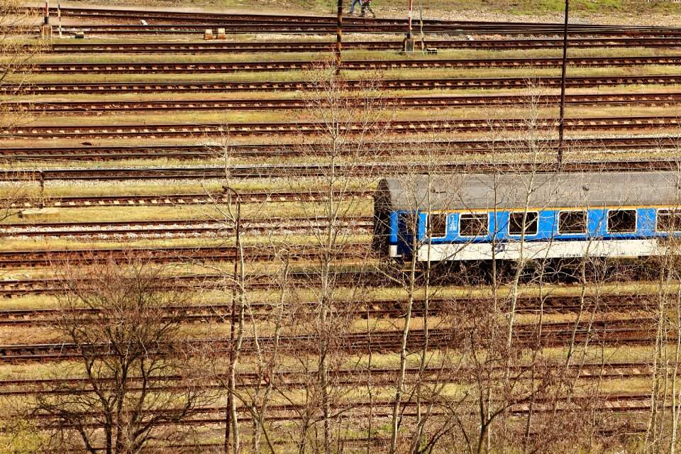 Railway railway wagon railroad tracks
