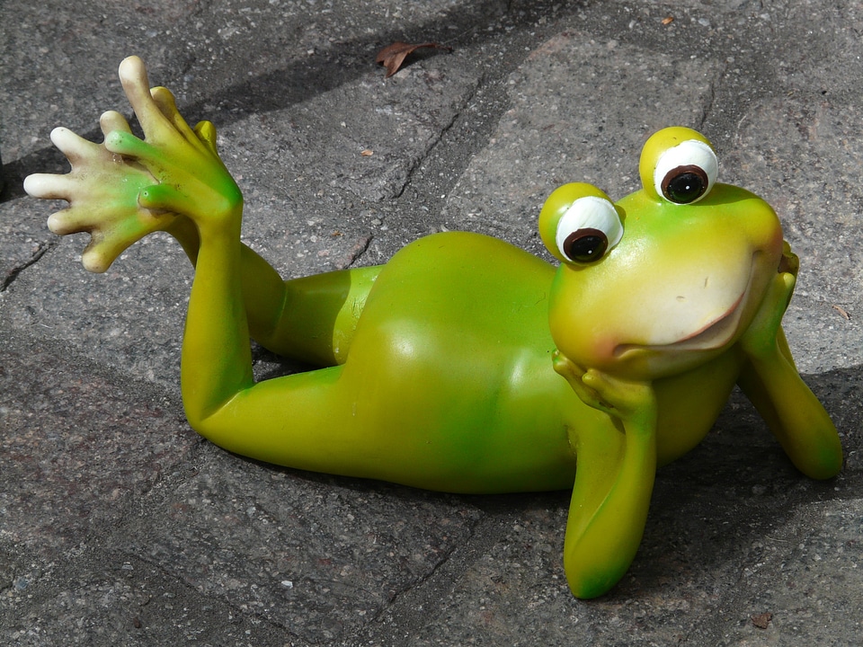 Ceramic figures animal green