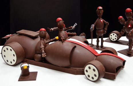 Sports car chocolate easter