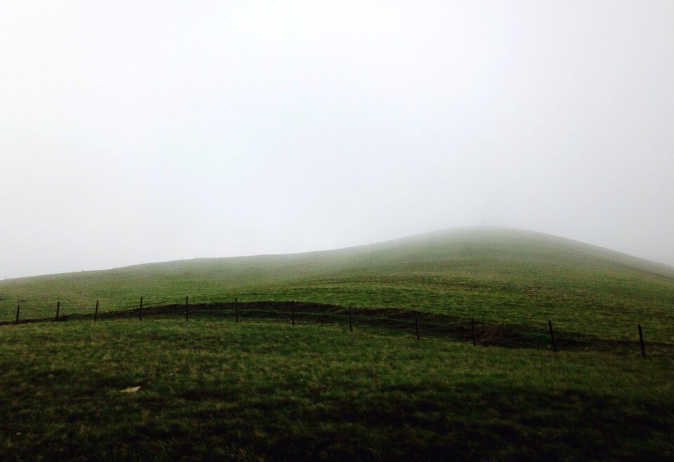 Rural landscape valley photo