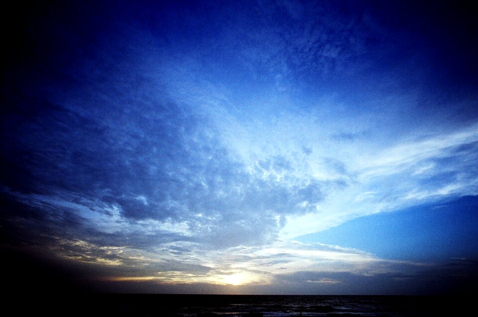 Sky blue clouds
