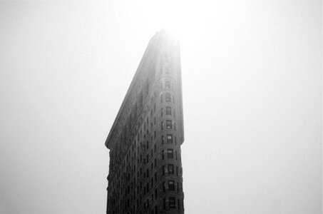 High rise black and white photo