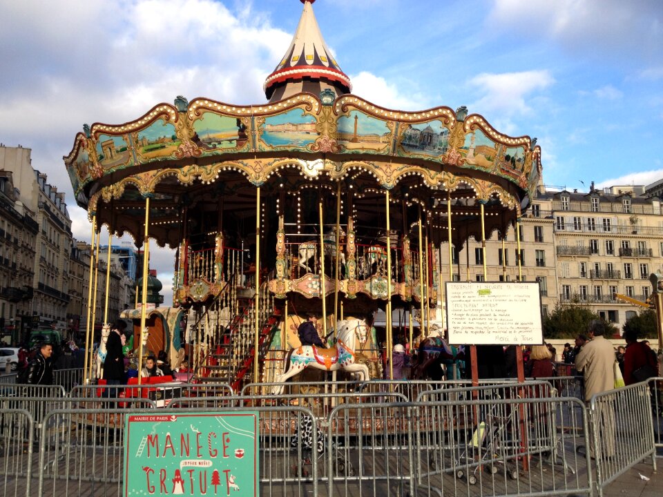 Carousel old paris