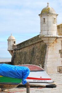 Boat castle portugal photo