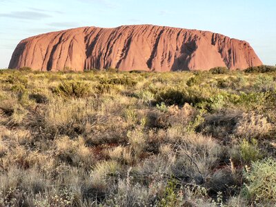 Uluru landscape rock