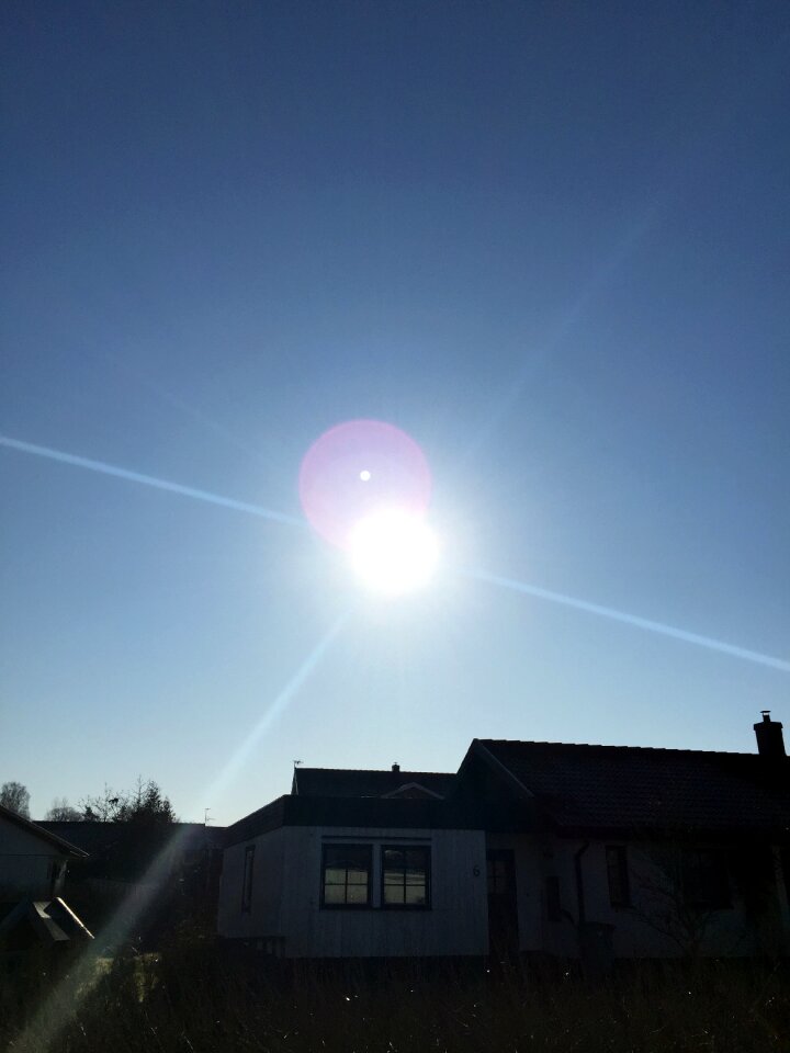 Blue himmel solreflex