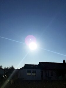 Blue himmel solreflex