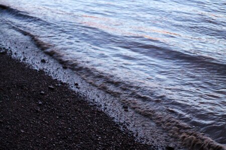 Waves shore
