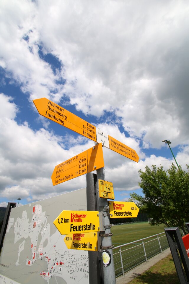 Signposts away note