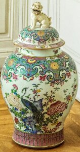 Lion chinese vase verziehrung