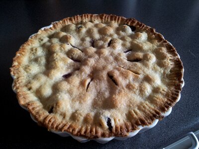 Pie cake blueberry