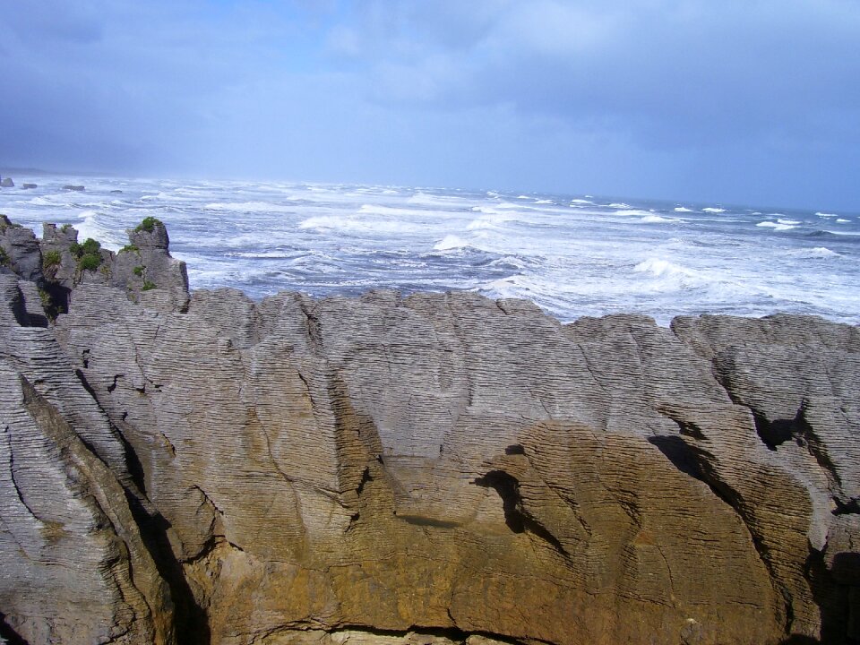 Rock landmark south island photo