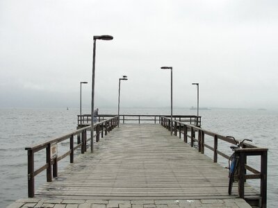 Beach litoral pier photo