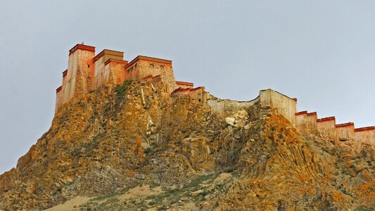 Architecture fortress mountain building