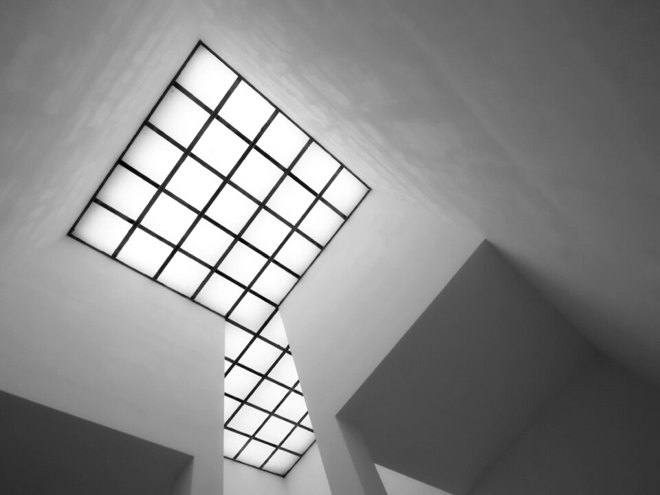 Light museum black white