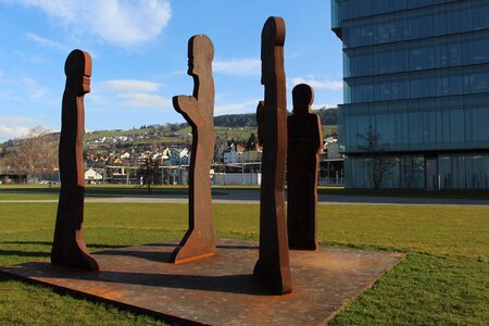 Modern art human metal