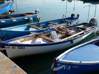 Fishing boats port picturesque photo