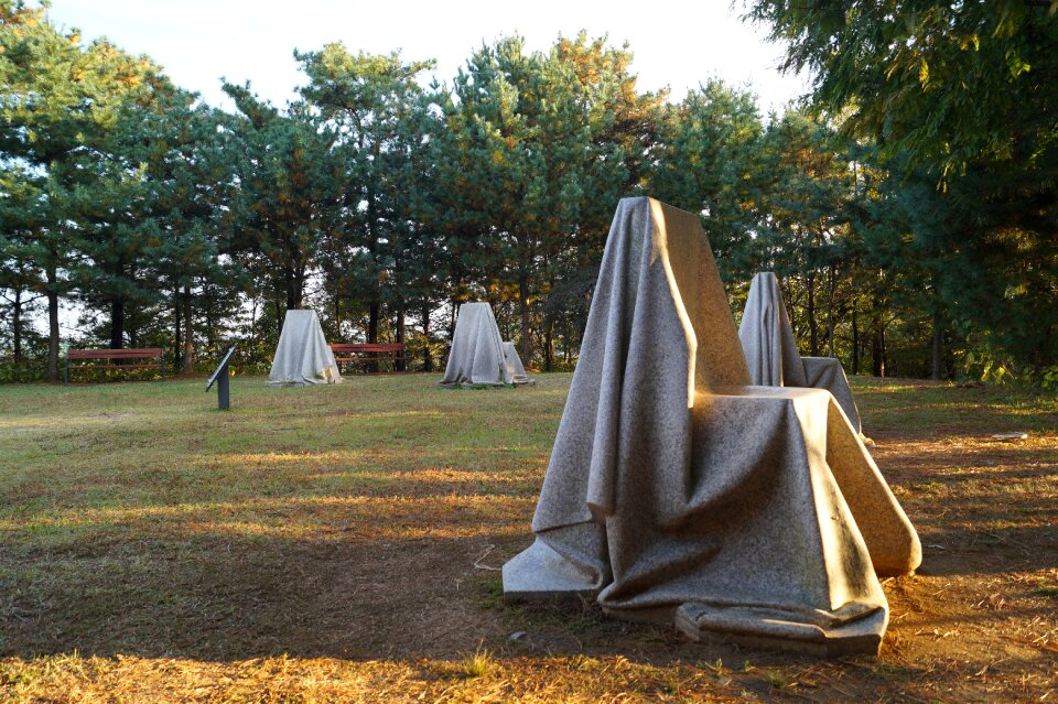 Gimpo sculpture park statue chair