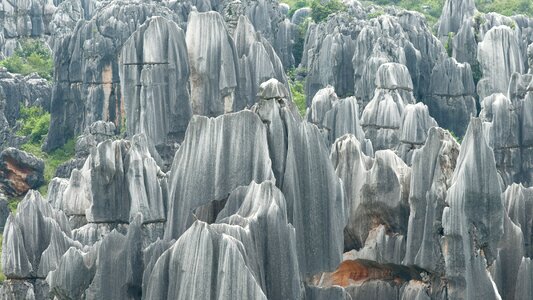 Kunming stone forest rock photo