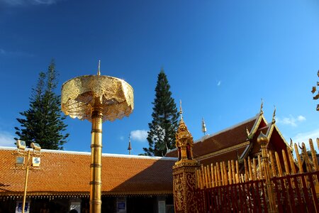 Doi suthep temple blue suthep