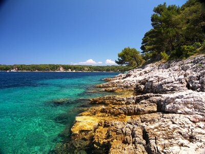 Beach croatia rocky photo