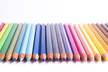Rainbow drawing artistic photo