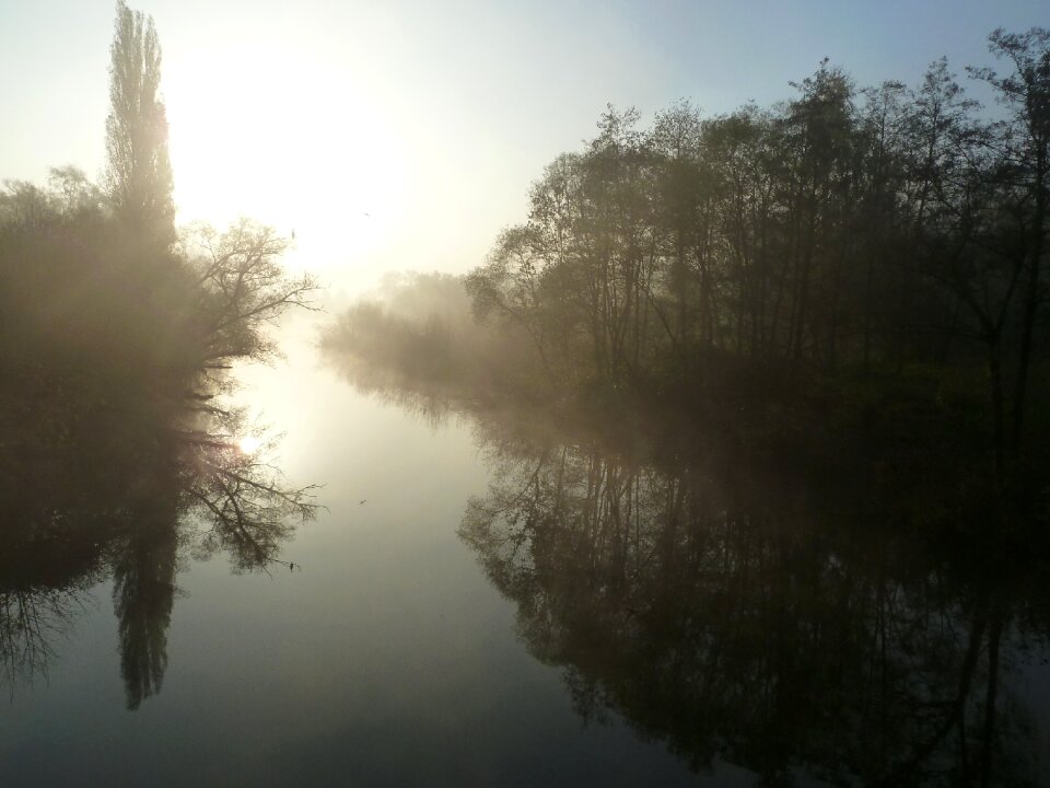 Mood autumn water photo