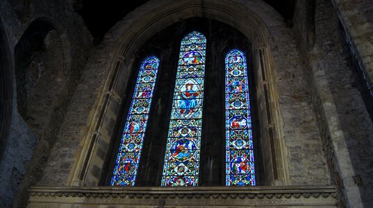 Cathedral glass stained photo