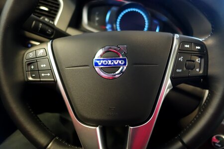 Volvo steering wheel car