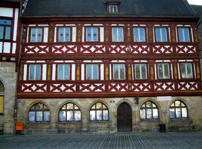 Building architecture franconian timber-frame photo