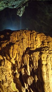 Cave rock stalactite photo