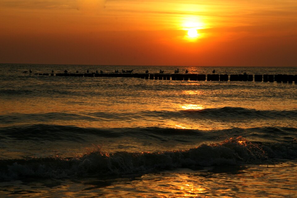 Evening romantic sundown