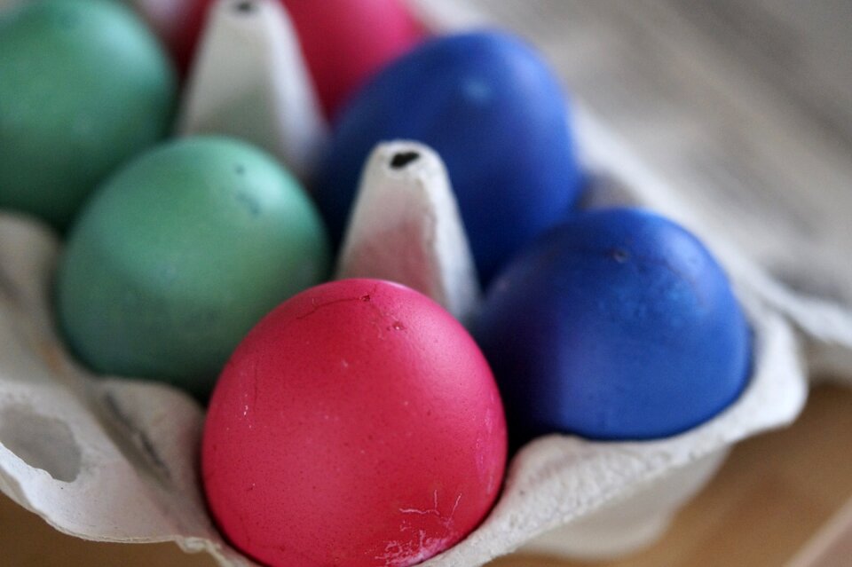 Easter eggs colored colorful