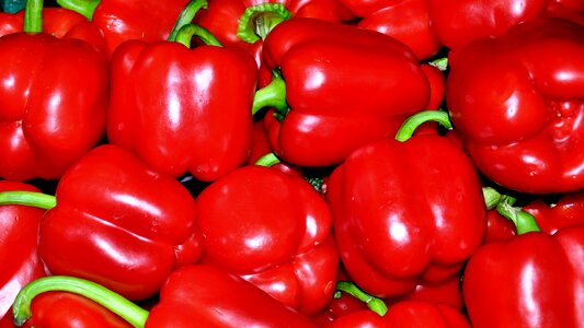 Red peppers food vegetables photo