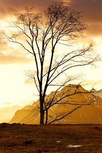 Mountain peaks outlook nature photo