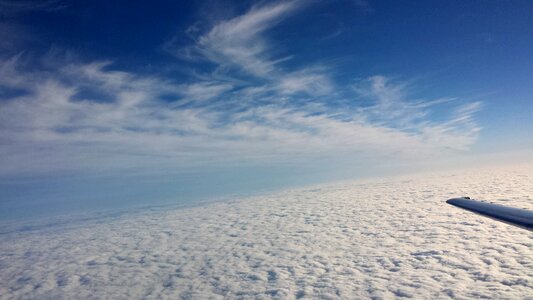 Blue scenic airplane